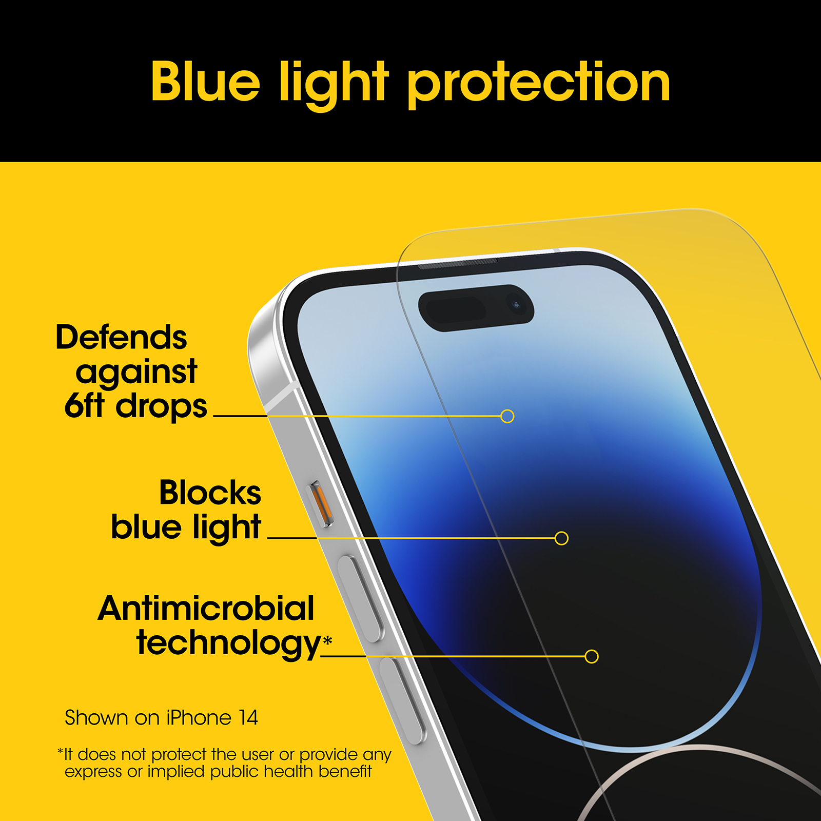 IPhone 15 Plus Screen Protector | Premium Pro Glass Blue Light Guard Clear