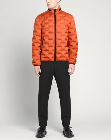 Man Puffer Orange Size 42 Polyester, Polyamide