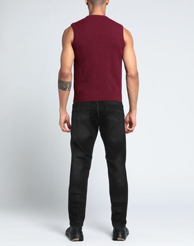 Man Jeans Black Size M Cotton, Elastane