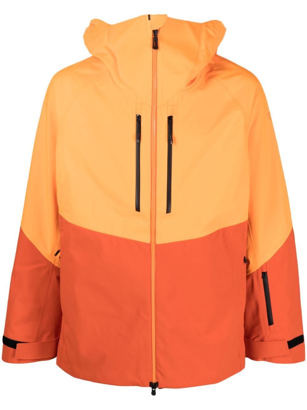 Evader colour-block ski jacket - Orange