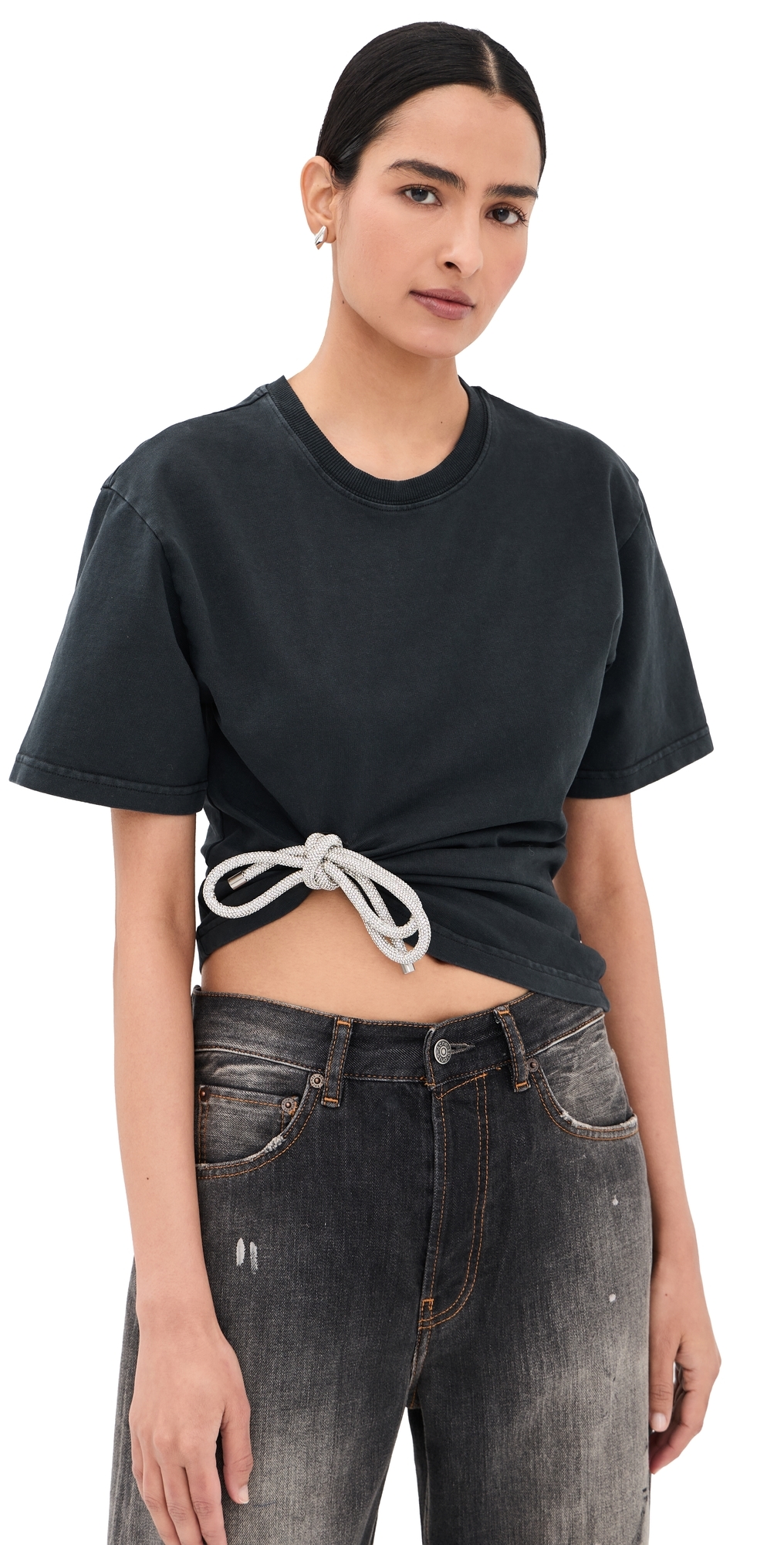 Crystal Knot T-Shirt Washed Black