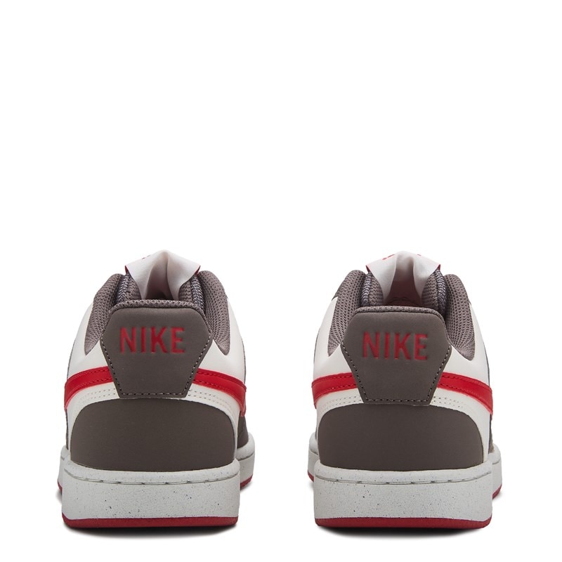 Men's Court Vision Low Sneakers (Off White/Grey/Red)