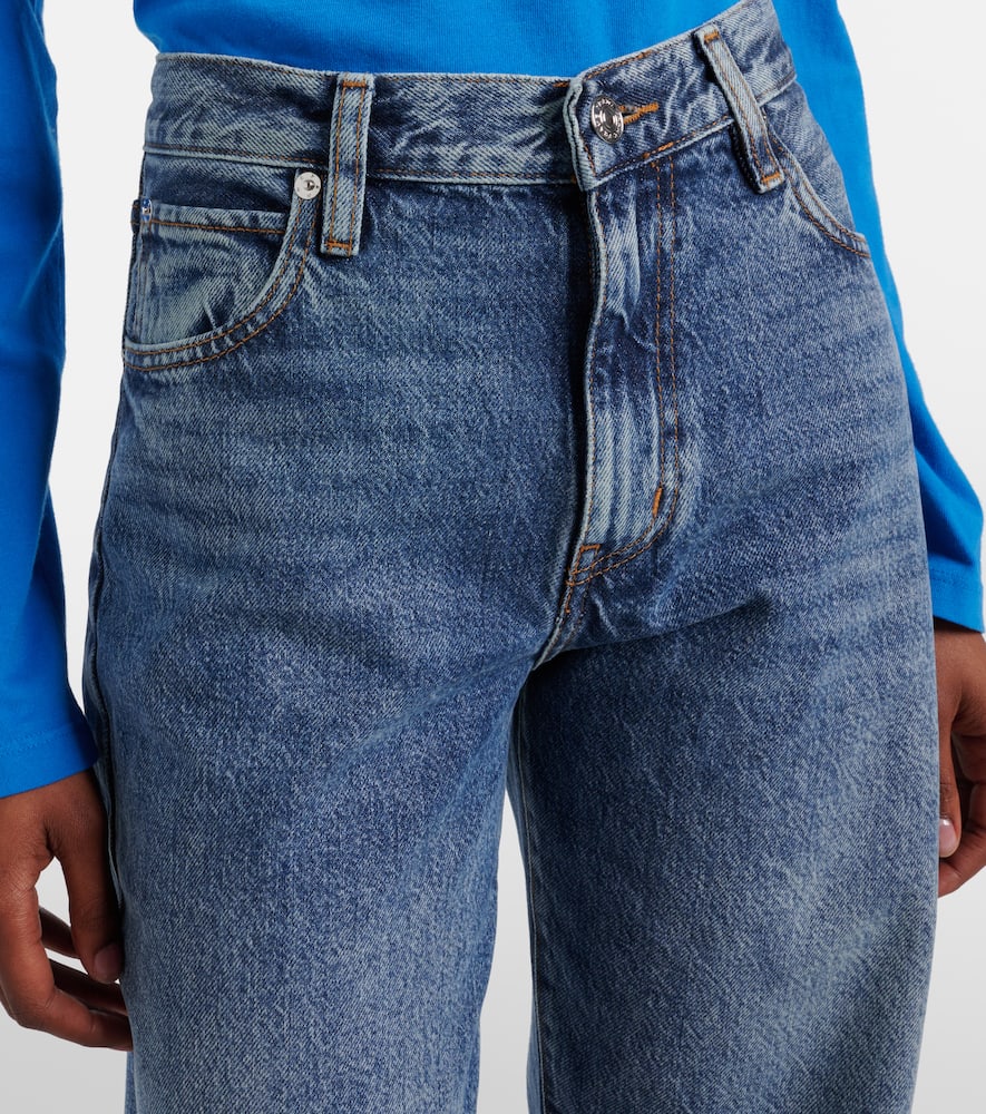 Candle mid-rise barrel-leg jeans