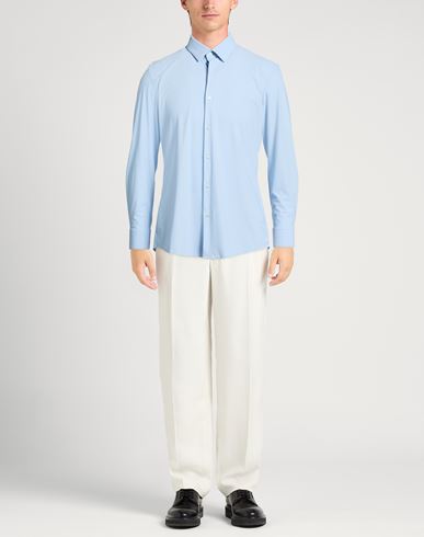 Man Shirt Light blue Size 15 Polyamide, Elastane