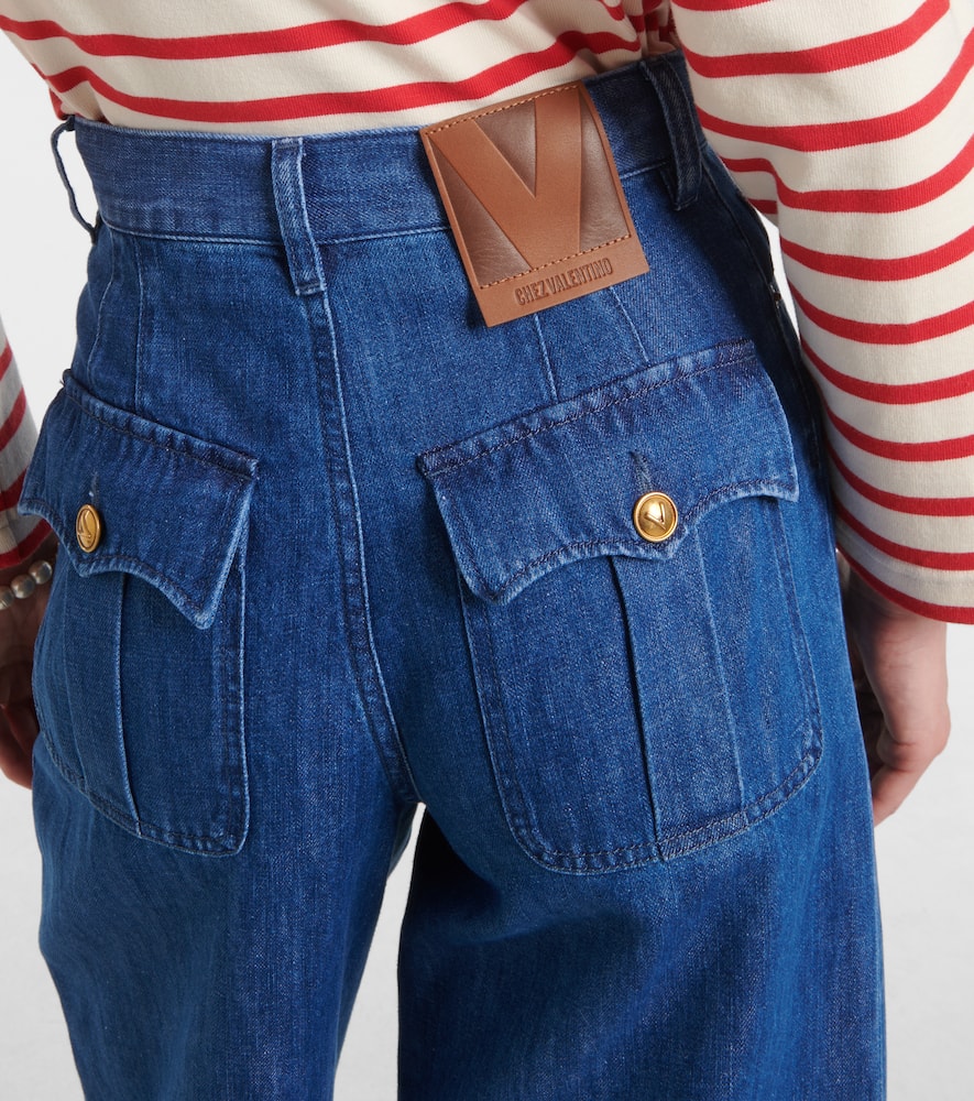 High-rise wide-leg jeans