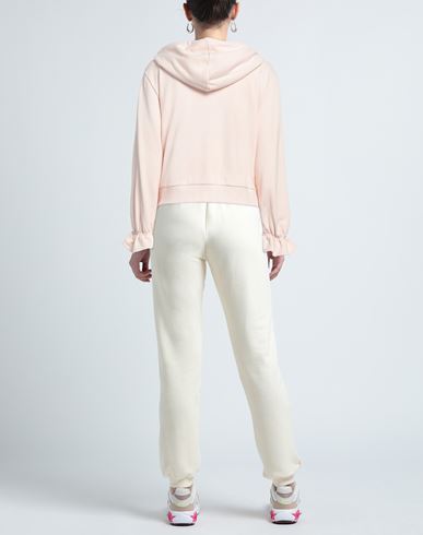 Woman Sweatshirt Light pink Size L Cotton