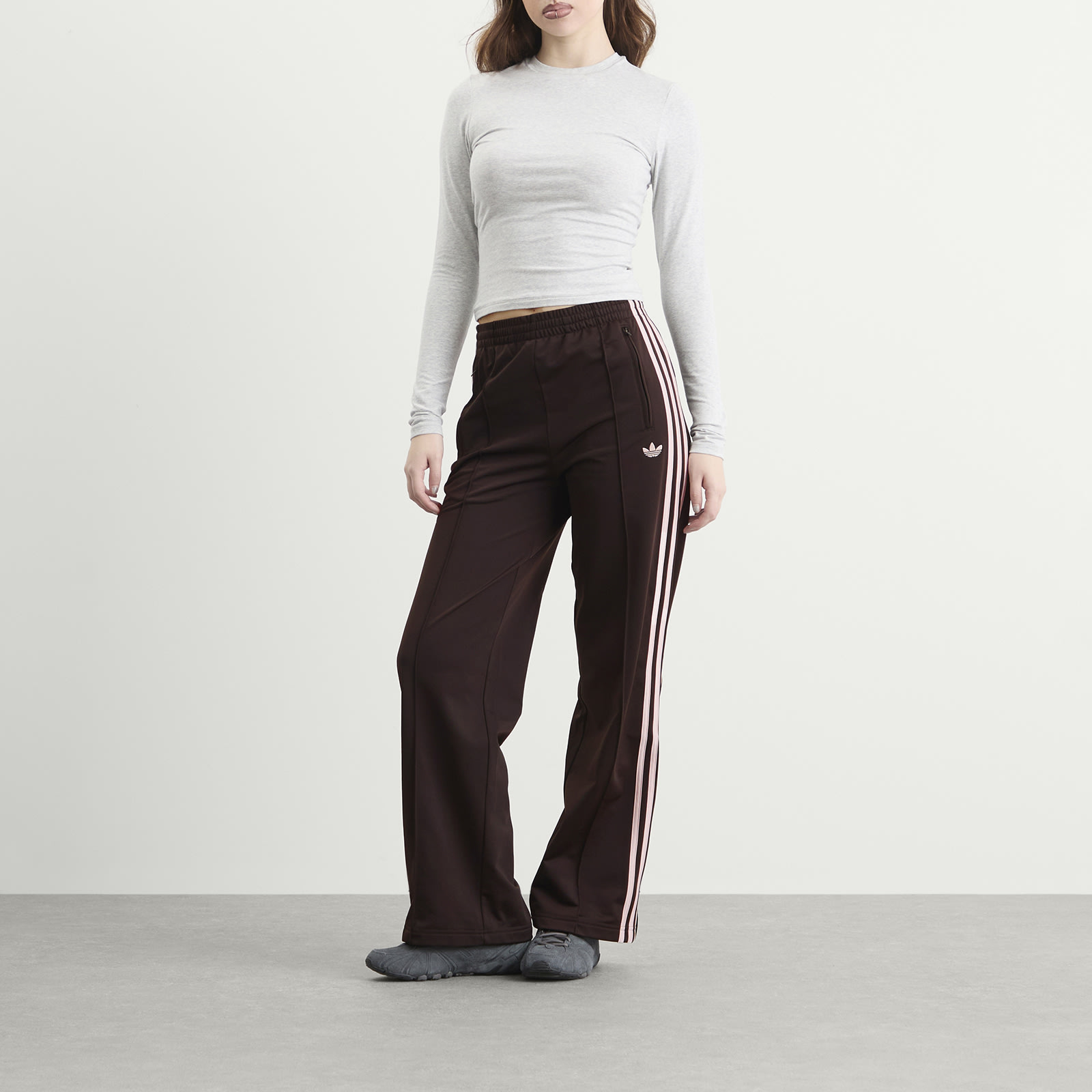 Women's Firebird Loose Trackpants in Aurora Coffee/Sandy Pink