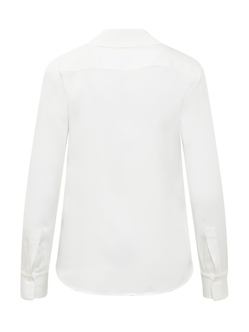 White Regular Solid Shirt