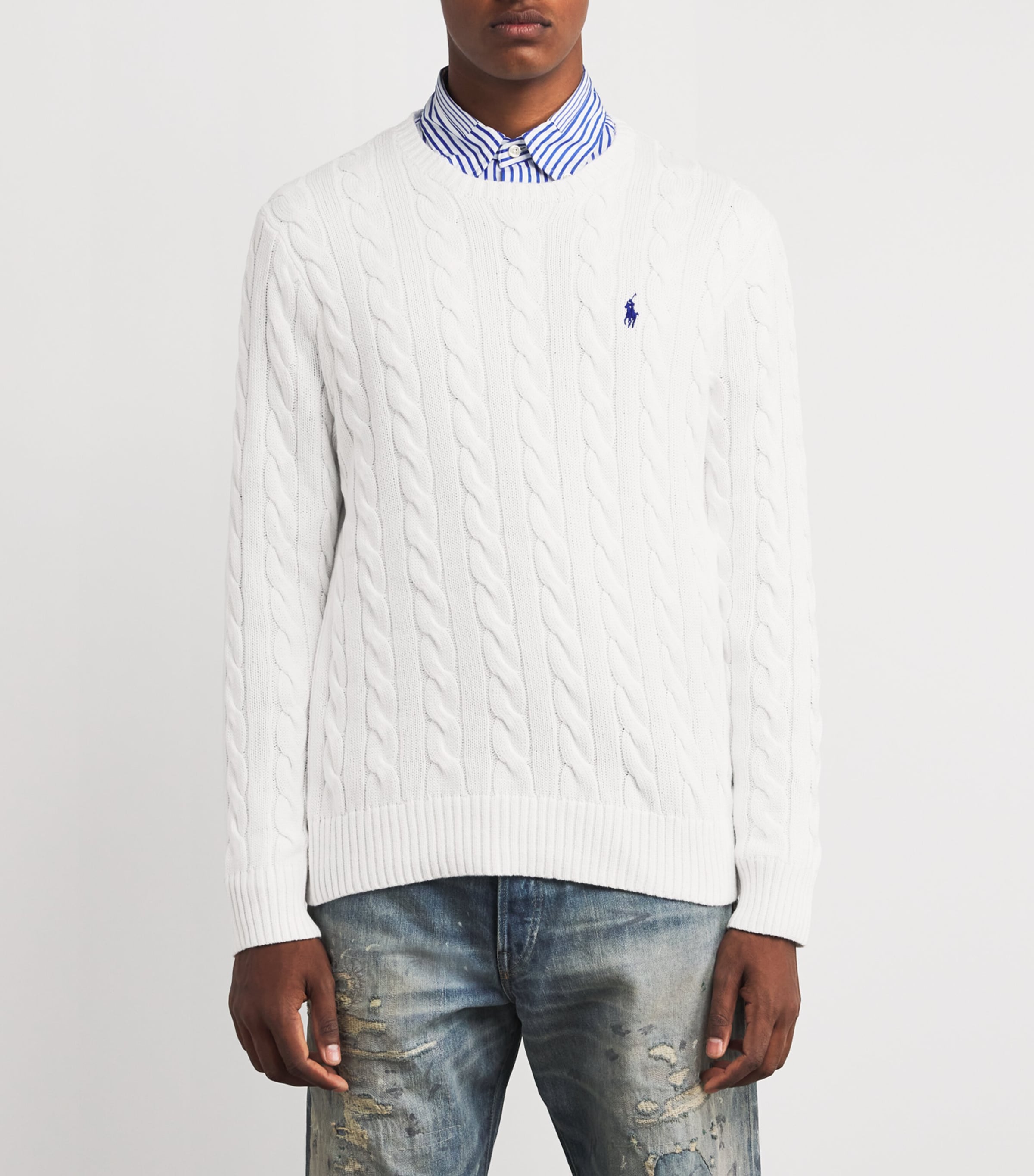 Cotton Cable-Knit Sweater