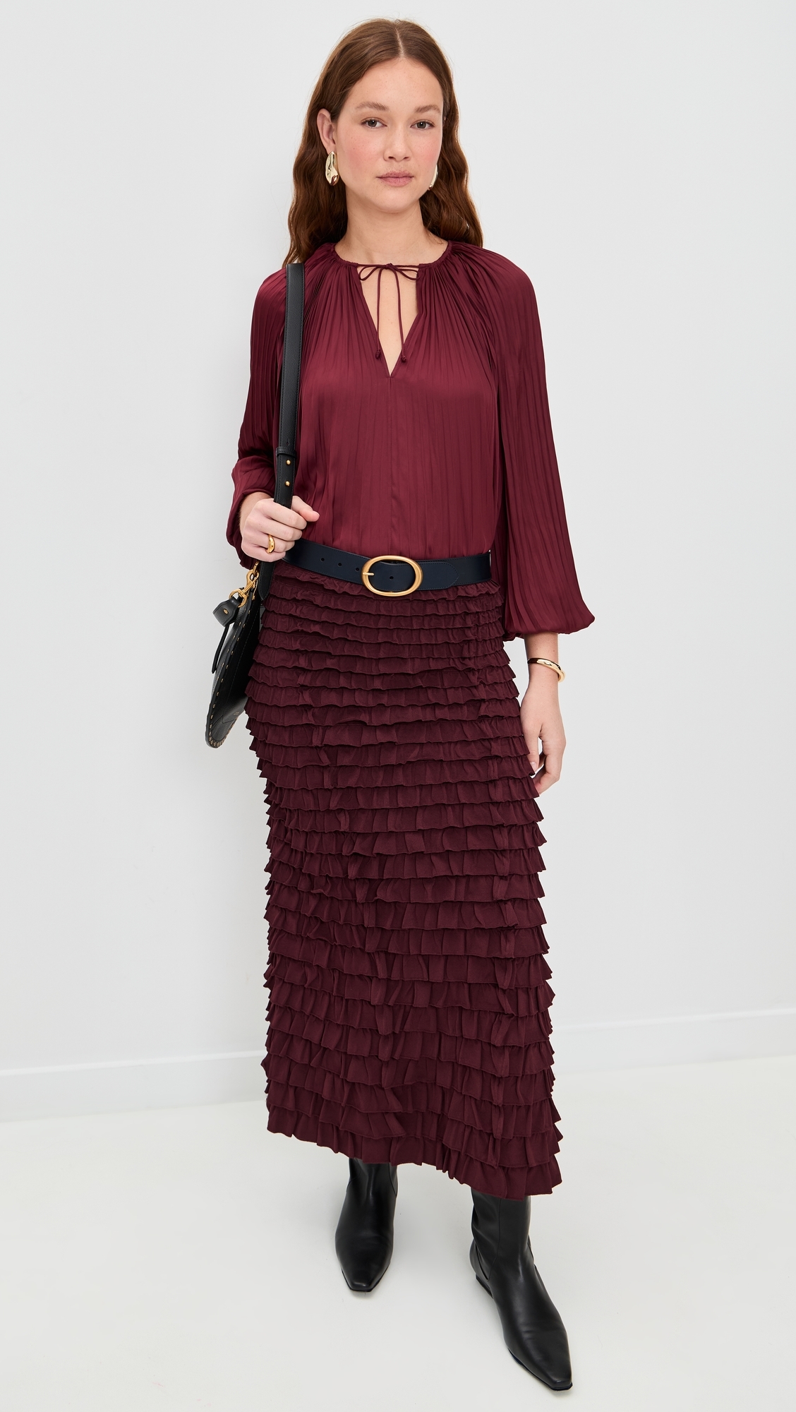 Electra Blouse Claret