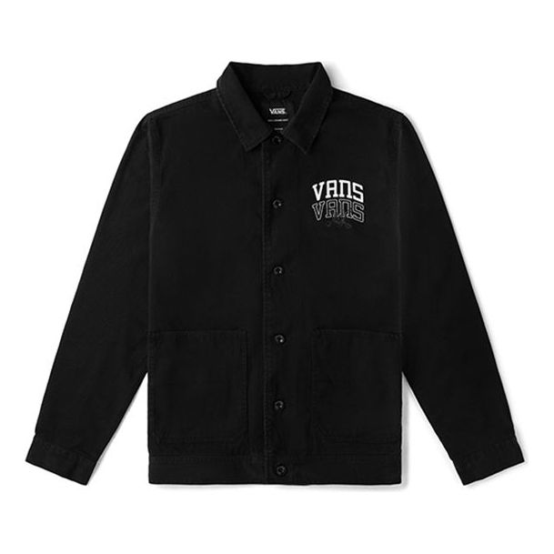 New Varsity Drill Chore Coat Jacket 'Black'