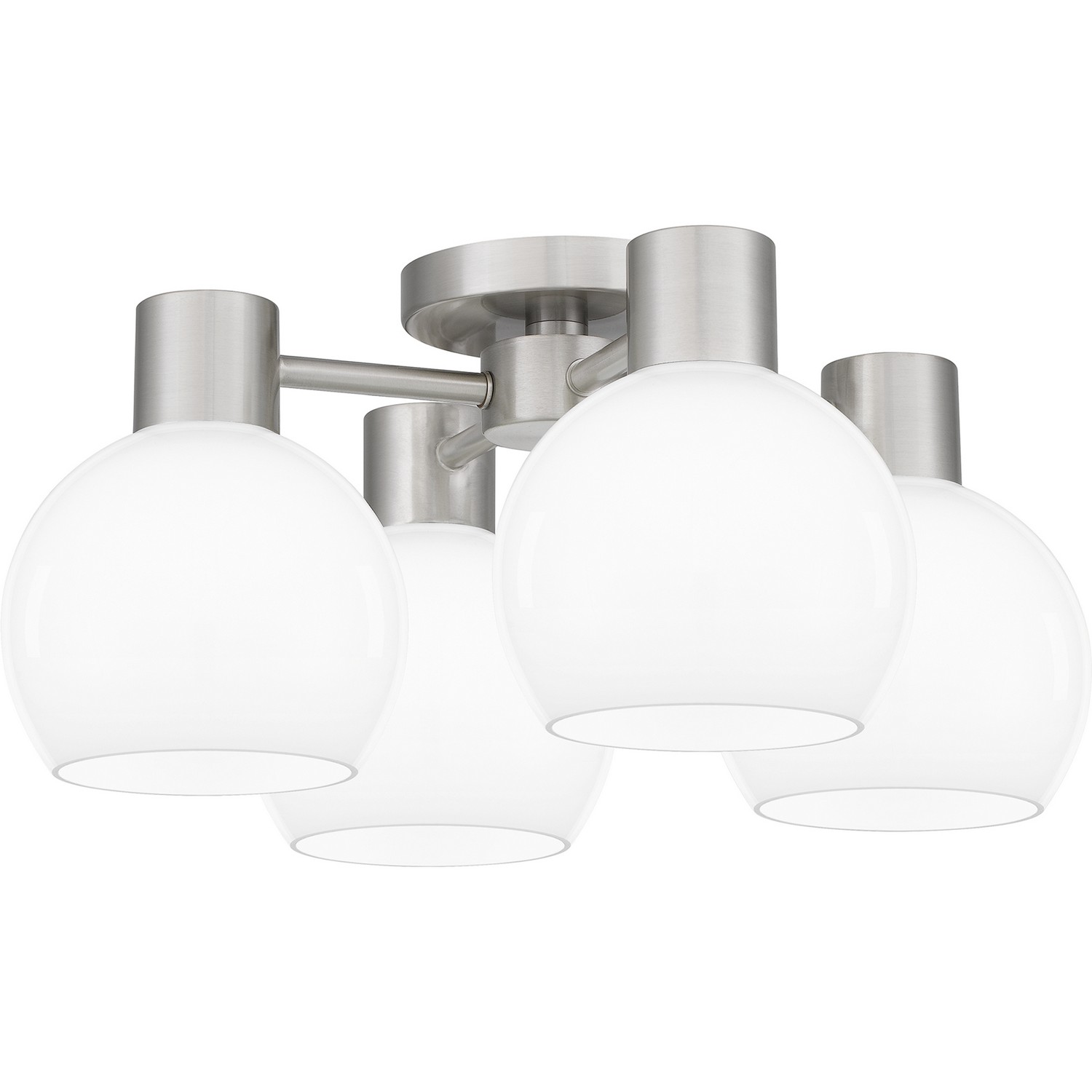 Quoizel Semi-Flush Mount 4-Light Semi-Flush Mount in Brushed Nicke