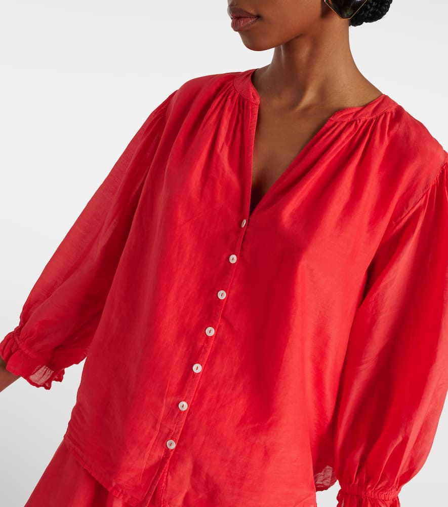 Mel cotton and silk shirt