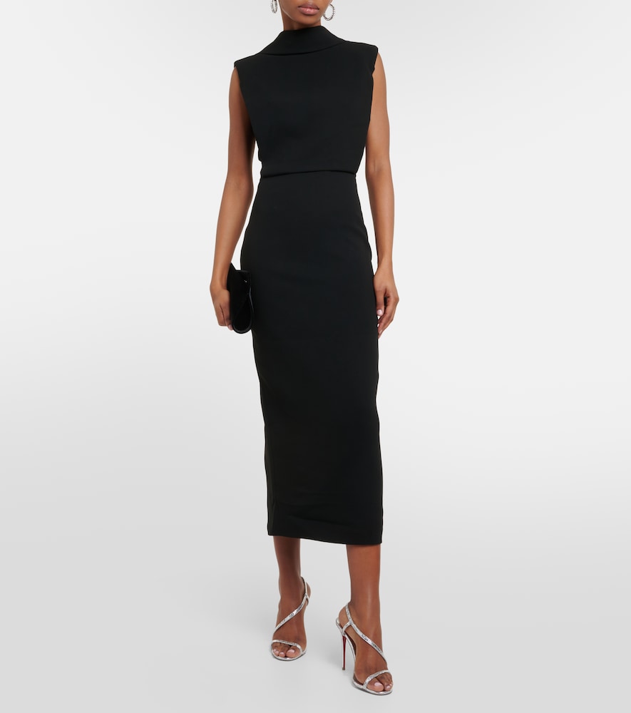 High neck cady midi dress
