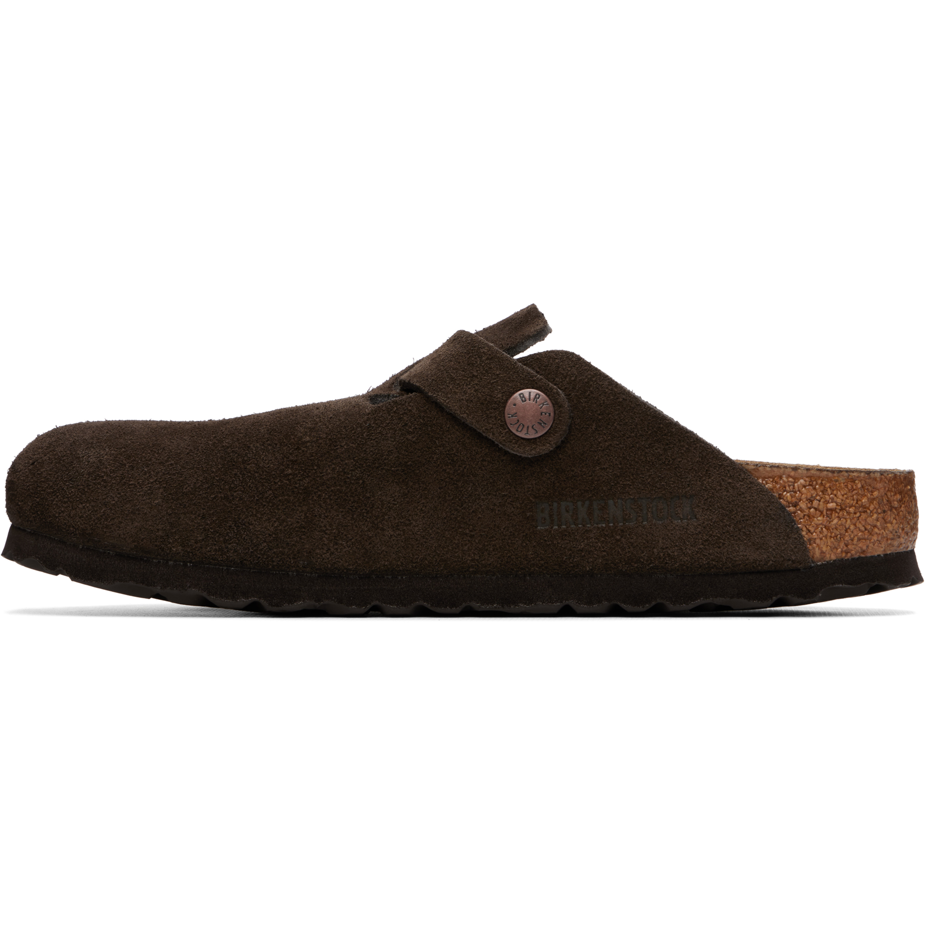 Brown Narrow Boston Soft Footbed Suede Leather Loafers