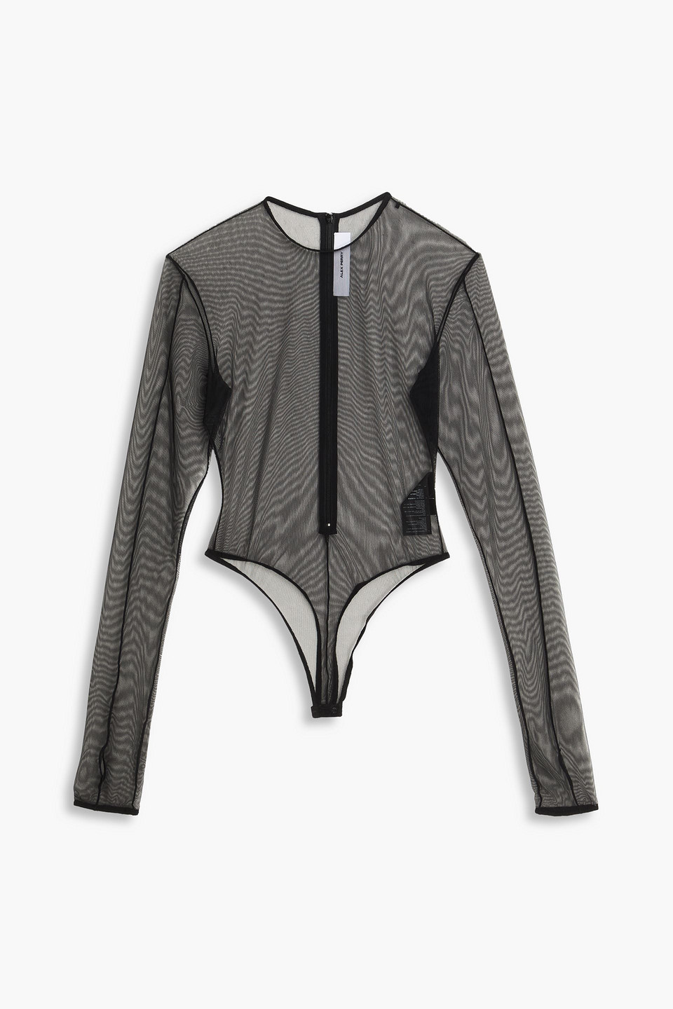 Stretch-mesh bodysuit - Black - UK 4