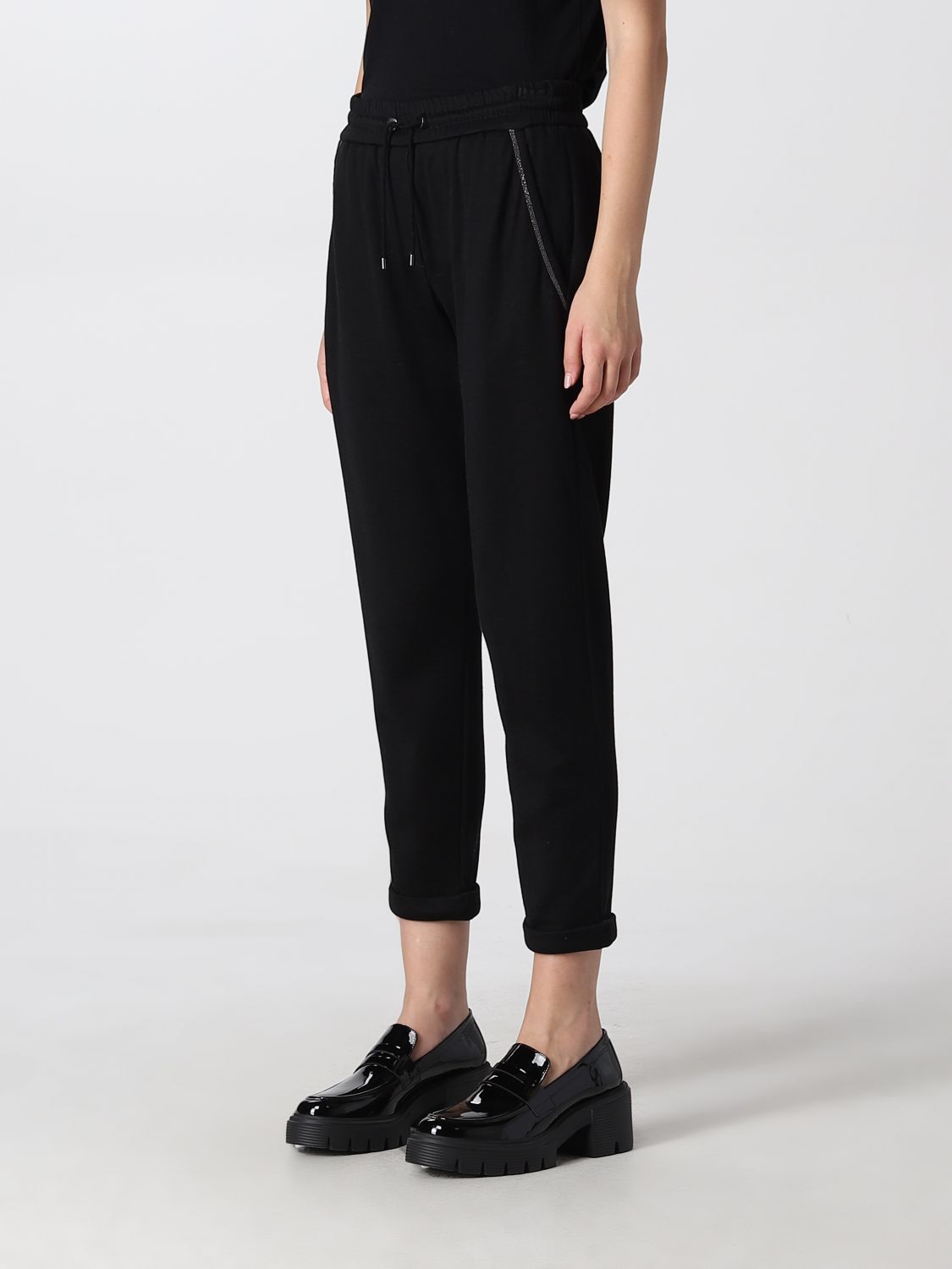 Trousers Women colour Black