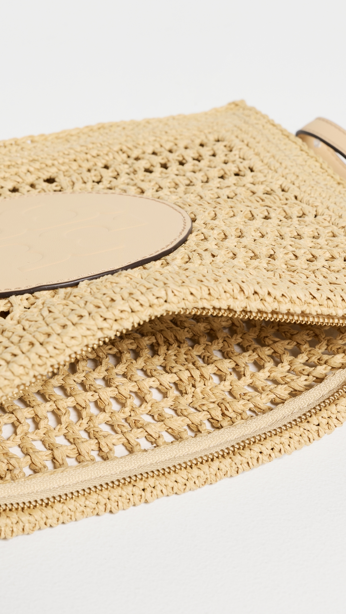 Ella Hand-Crocheted Pouch Natural One Size