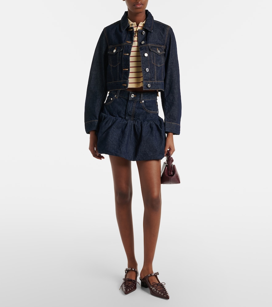 Cropped denim jacket