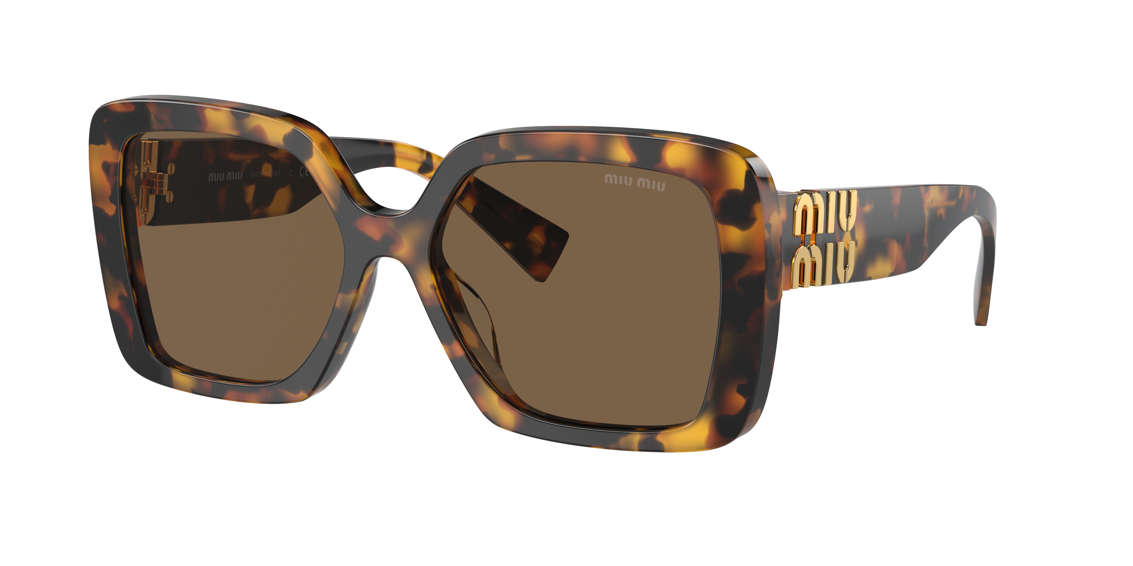 Miu Miu Woman Sunglass MU - Frame color: White, Lens color: Dark Grey