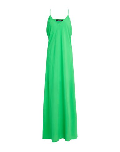 Woman Maxi dress Green Size S Viscose, Silk, Elastane