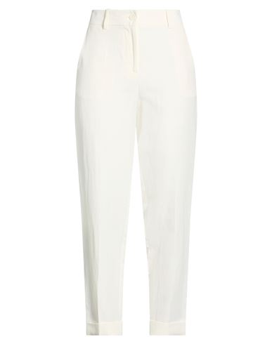 P. a.r. o.s. h. Woman Pants Cream Size S Viscose, Linen