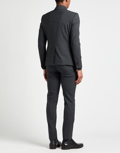 David Line Man Suit Charcoal Size 36 Virgin Wool, Elastane