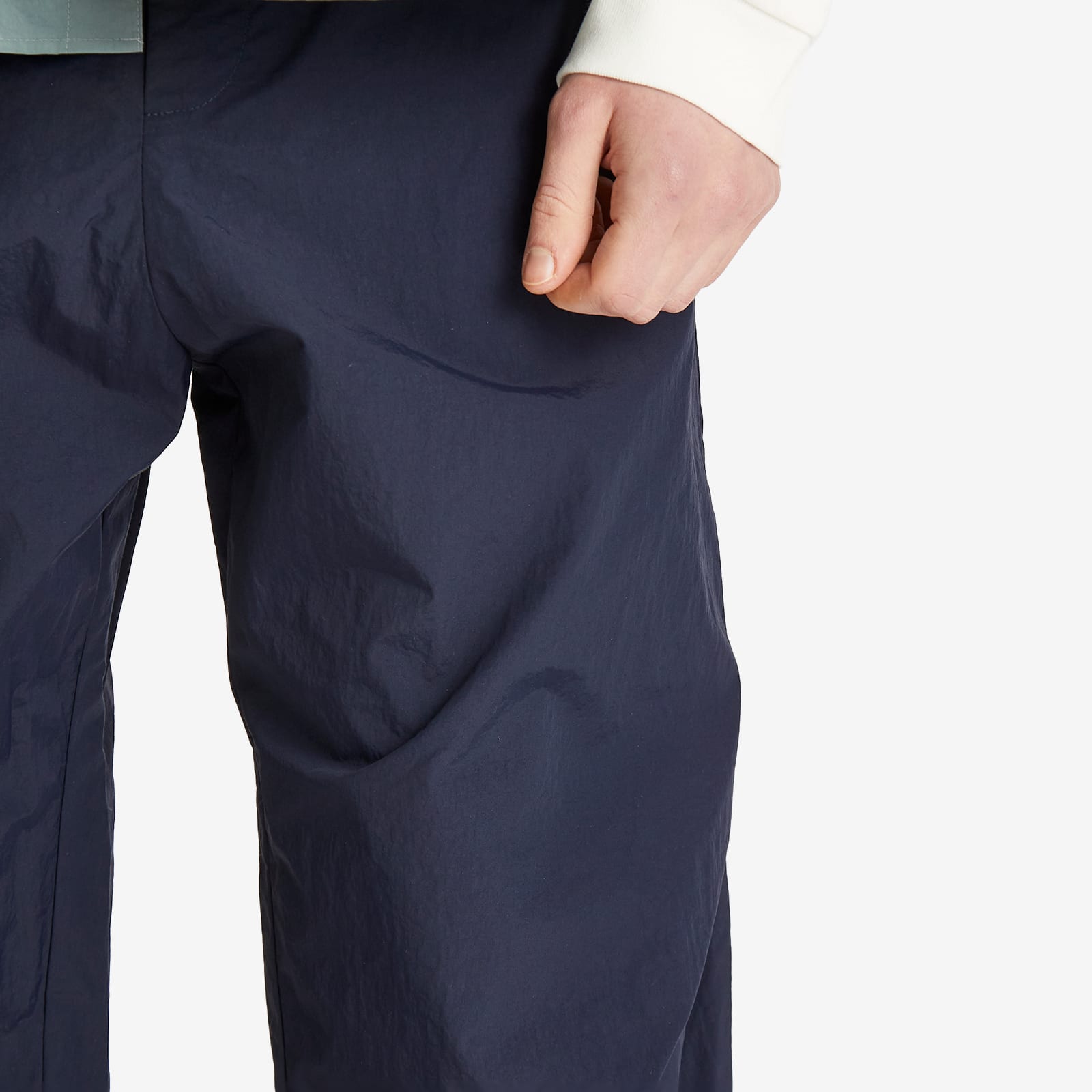 Men's Helix Nylon Trousers in Dark Navy