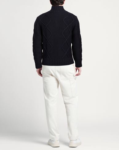 Man Sweater Navy Size L Merino Wool