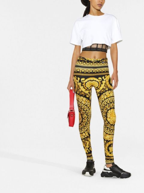 Barocco-print leggings
