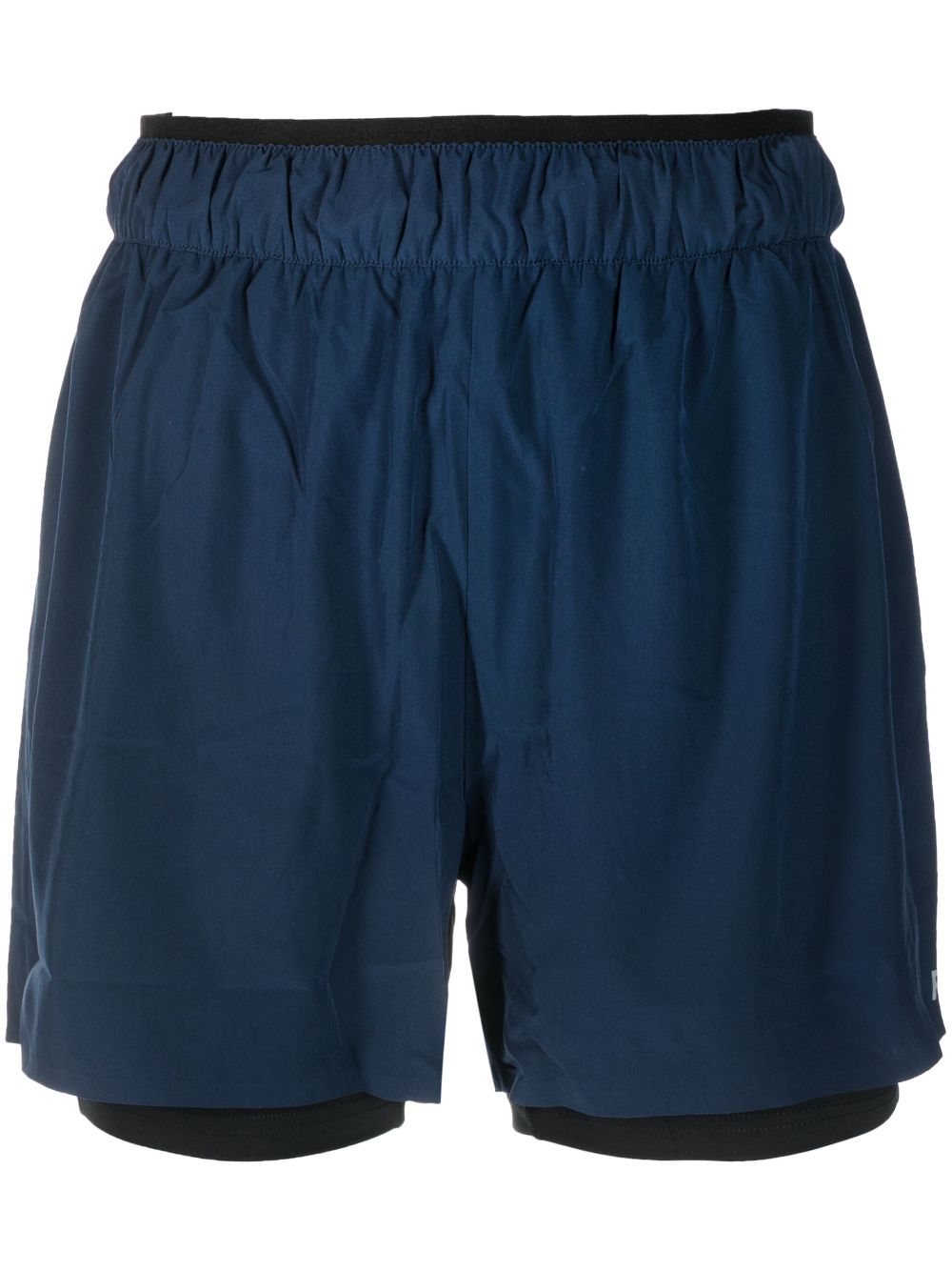 Reflective logo-print performance shorts - Blue