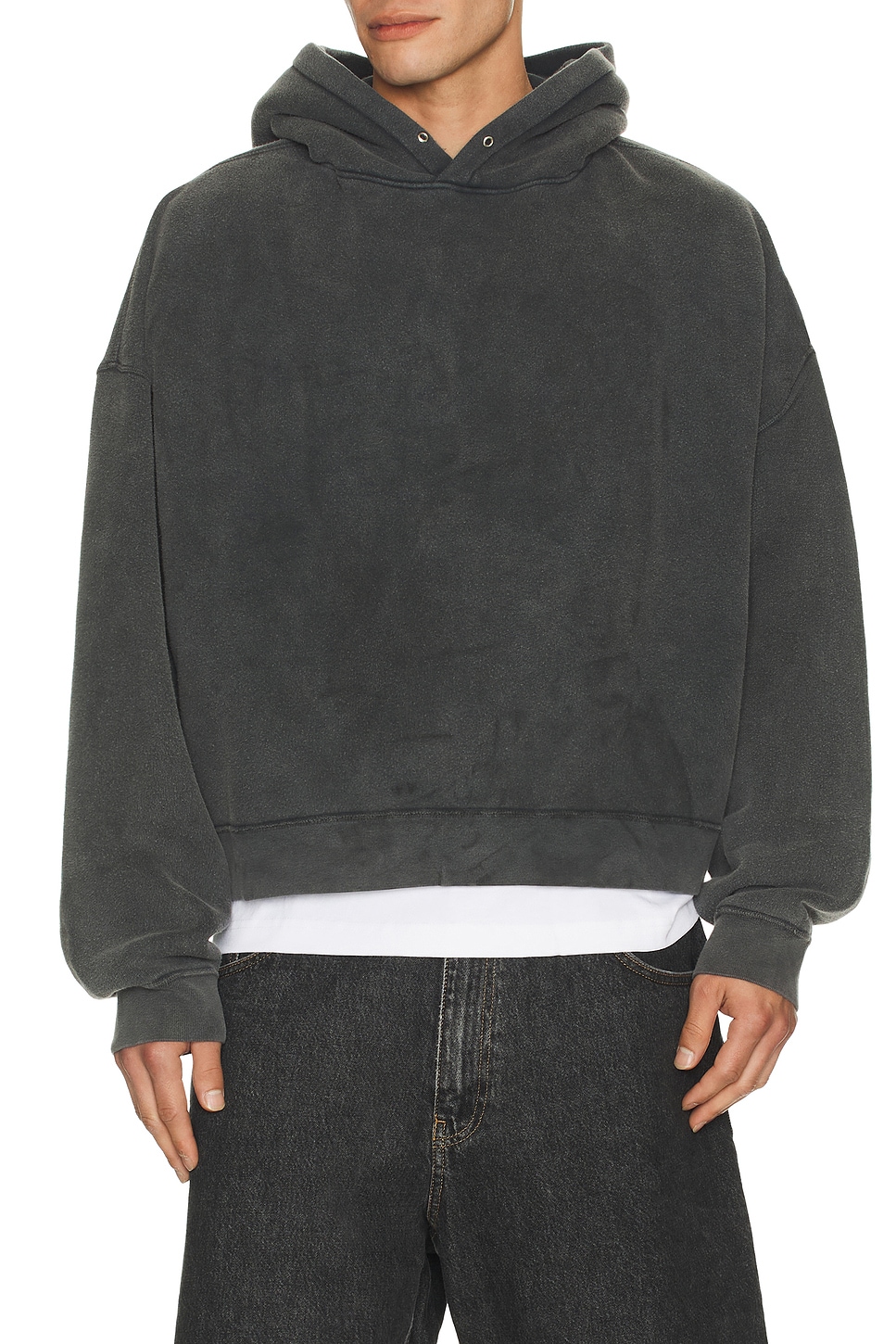Sunflower Hood Sweatshirt in Charcoal. - XL/1X also in