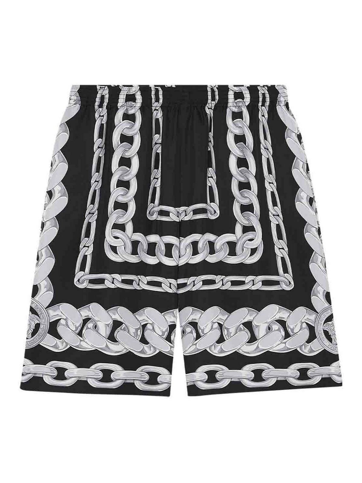 Printed Silk Bermuda Shorts