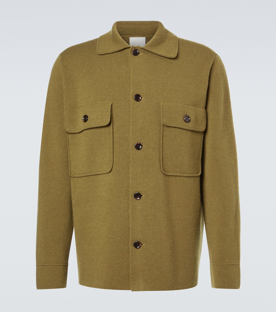 Wool and cashmere overshirt