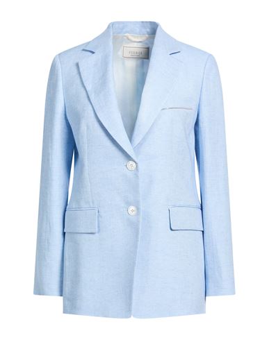 Woman Blazer Sky blue Size 6 Linen