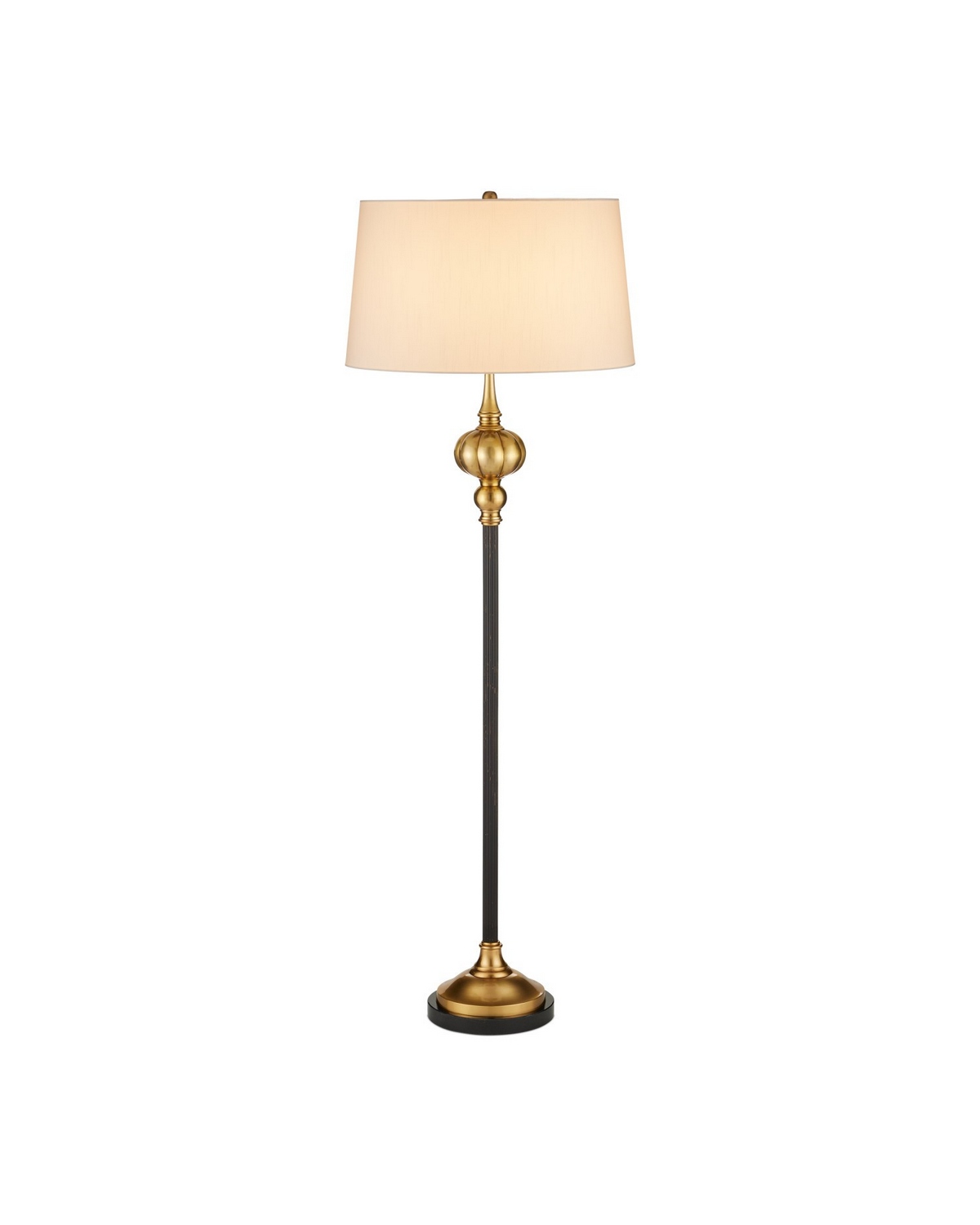 Bronze Vintage Brass Floor Lamp from the Haines Collection