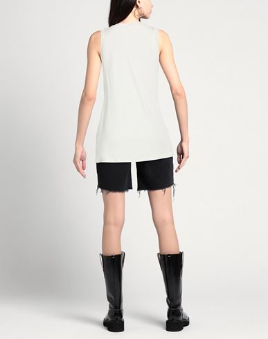 Woman Top Off white Size L Viscose, Modal, Silk