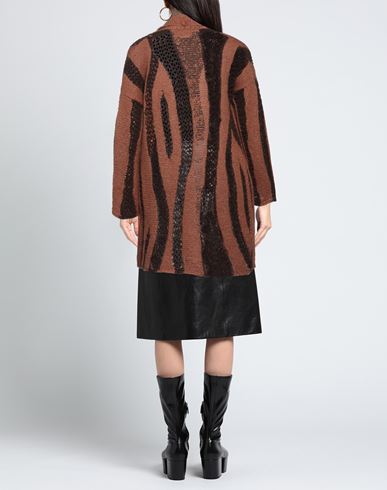 Alpha Studio Woman Cardigan Brown Size 8 Polyamide, Wool, Mohair wool, Merino Wool, Cotton
