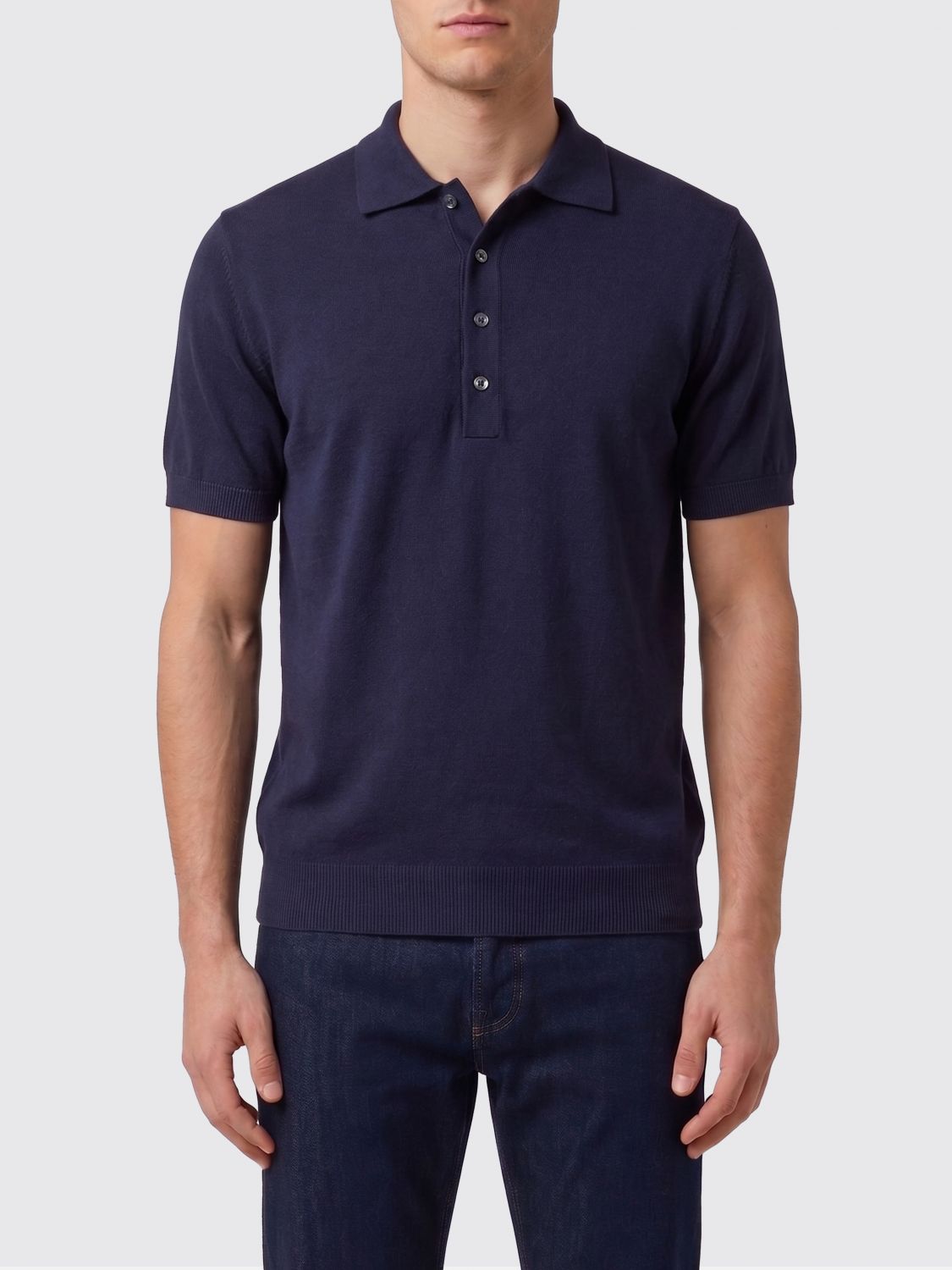 Polo Shirt Men color Blue