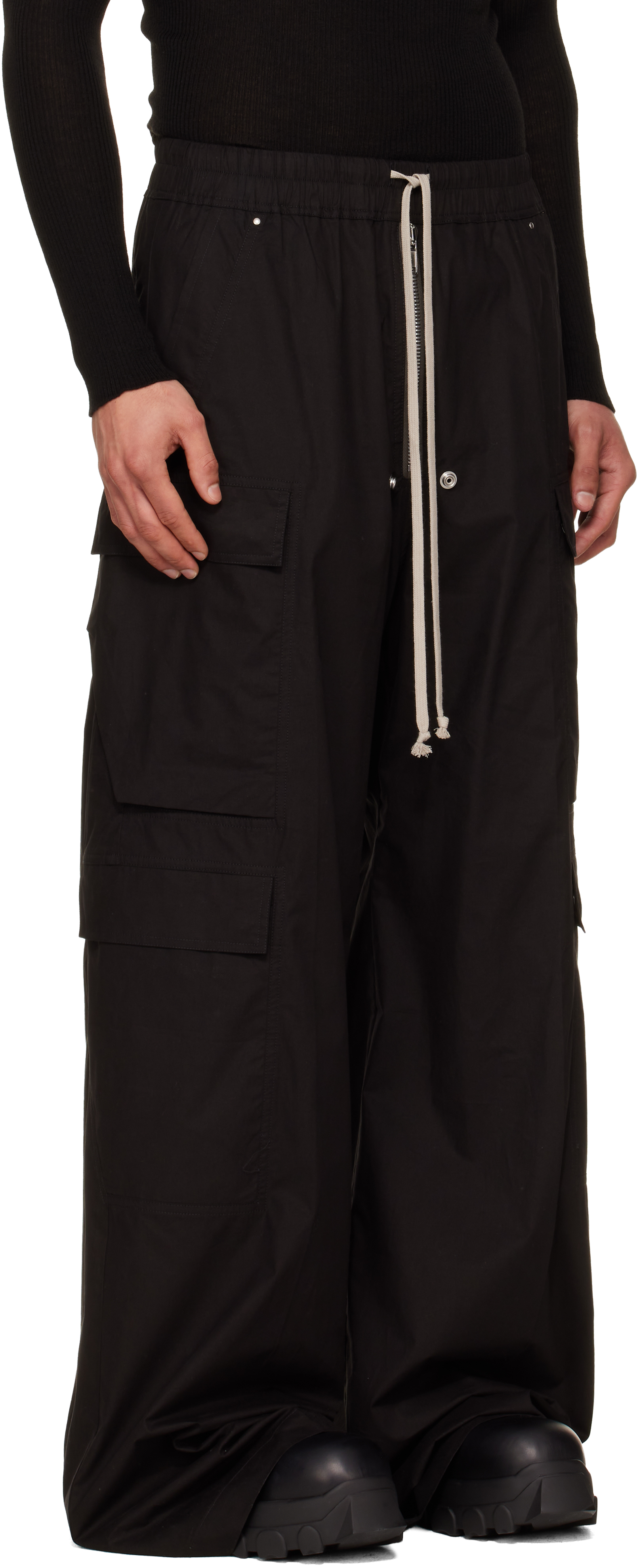 Black Cargobelas Cargo Pants