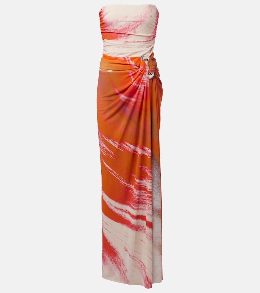 Emma printed jersey maxi dress