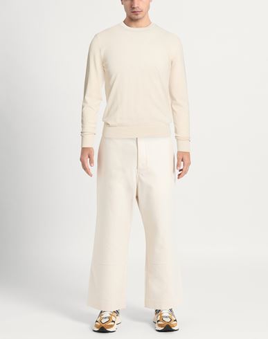 Man Sweater Cream Size 36 Cotton