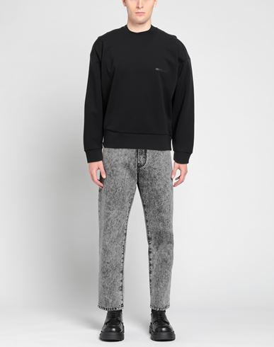 Man Sweatshirt Black Size M Polyamide, Elastane
