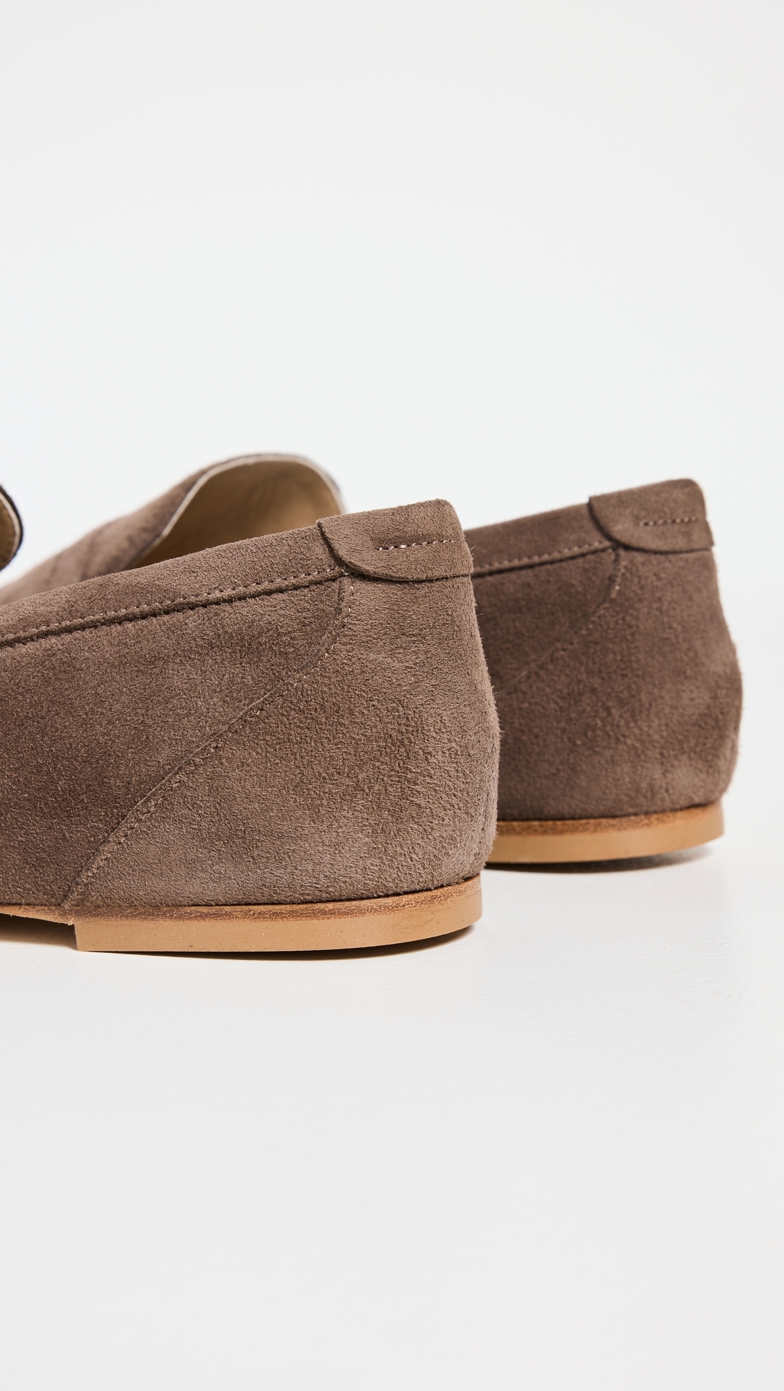 The Penny Loafers Taupe Suede