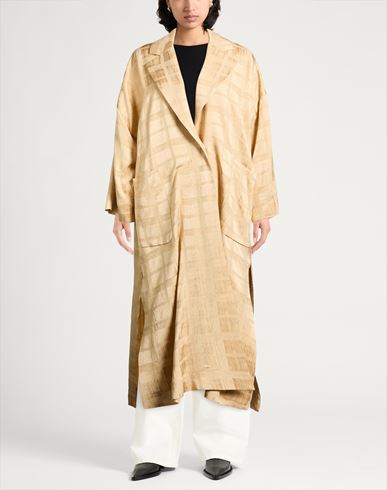 Momoní Woman Overcoat & Trench Coat Beige Size 4 Viscose