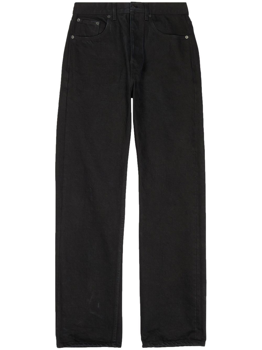 Relaxed straight-leg jeans - Black