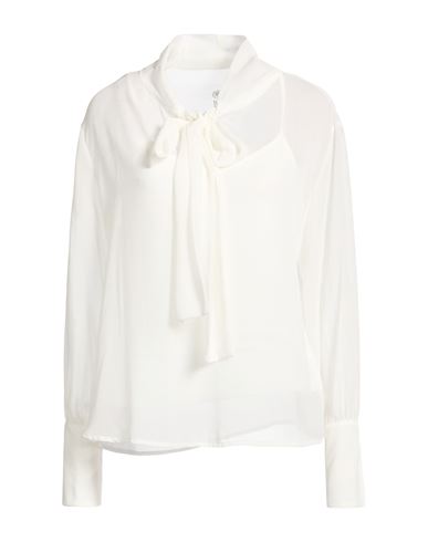 Woman Top White Size 4 Polyester, Elastane