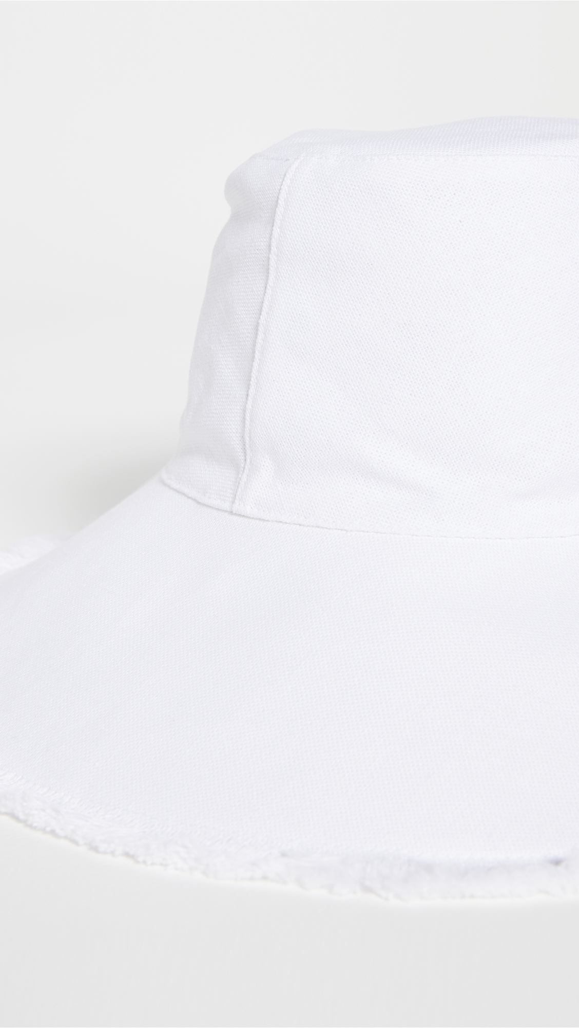 Canvas Packable Hat Solid White One Size