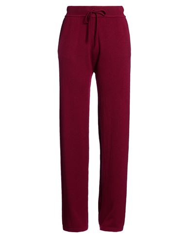 Woman Pants Burgundy Size M Cashmere