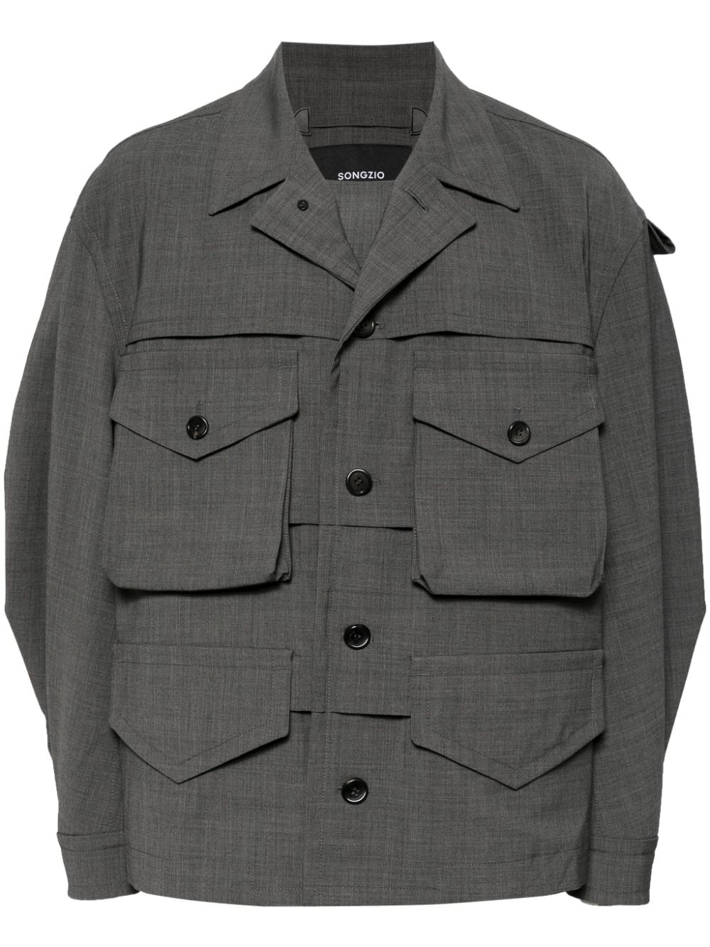Layered field jacket - Grey